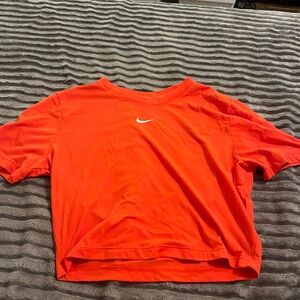 Nike cropped red tee